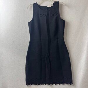 Ann Taylor Loft dress Women 8 Little Black LBD Sleeveless‎ Cut Out Lace cocktail